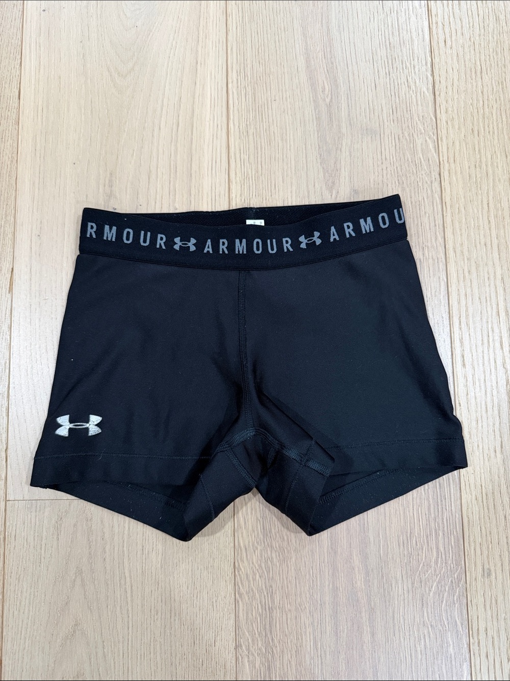 Under Armour Black Women's Performance Compression Bike Shorts